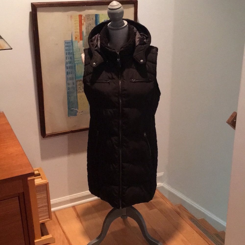 Calvin Klein Long Down Vest Size Large